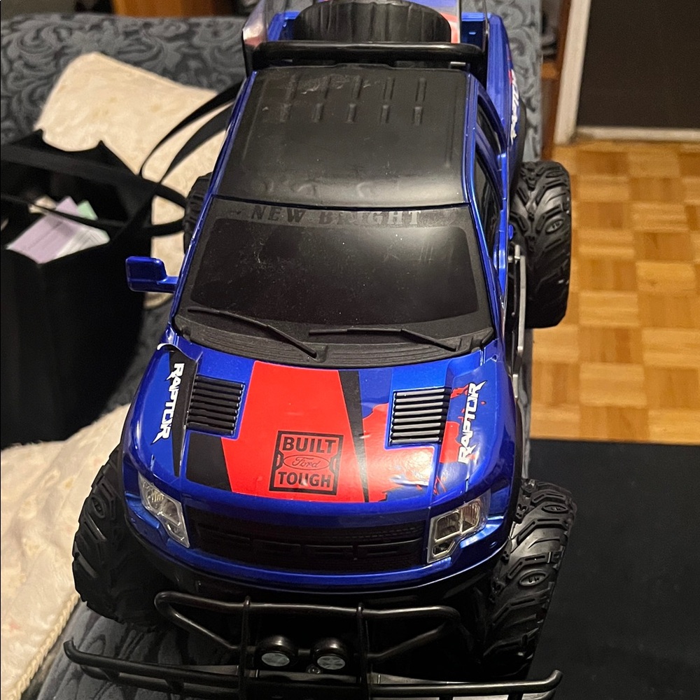 New Bright Blue and Black Off-Road Raptor Toy Truck